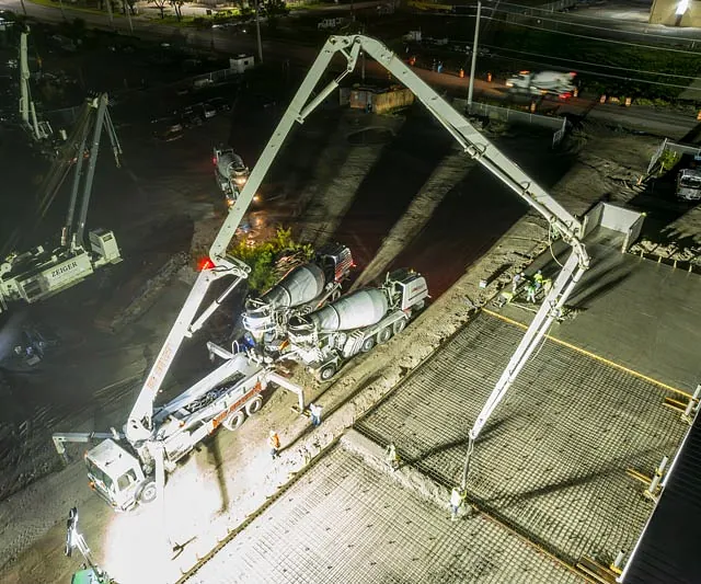 3:00 am concrete pour